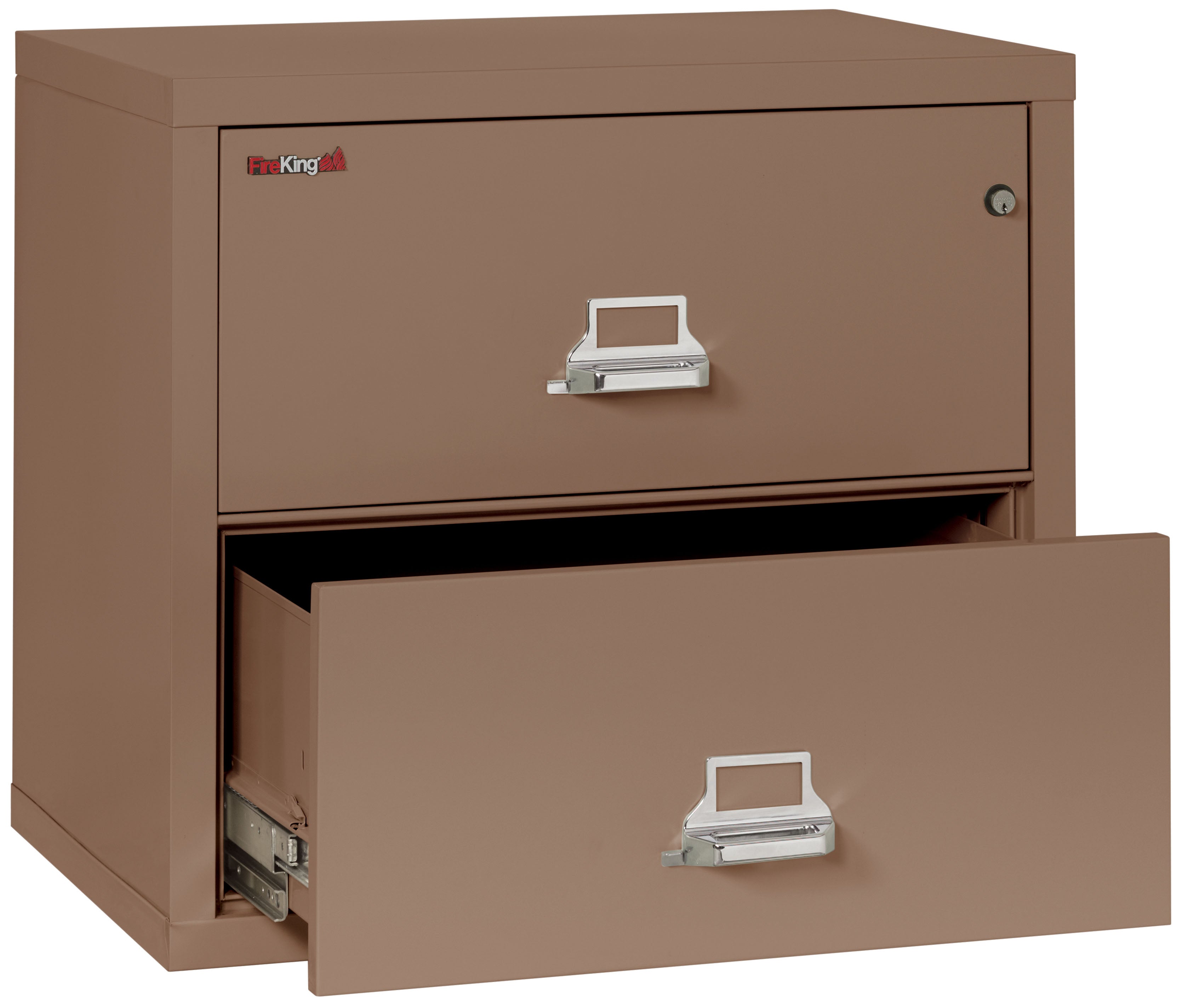 Fire Resistant File Cabinet - 2 Drawer Lateral 31" wide (Tan)