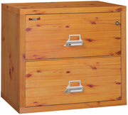 Fire Resistant File Cabinet - 2 Drawer Lateral 31" wide (Knotty Pine)