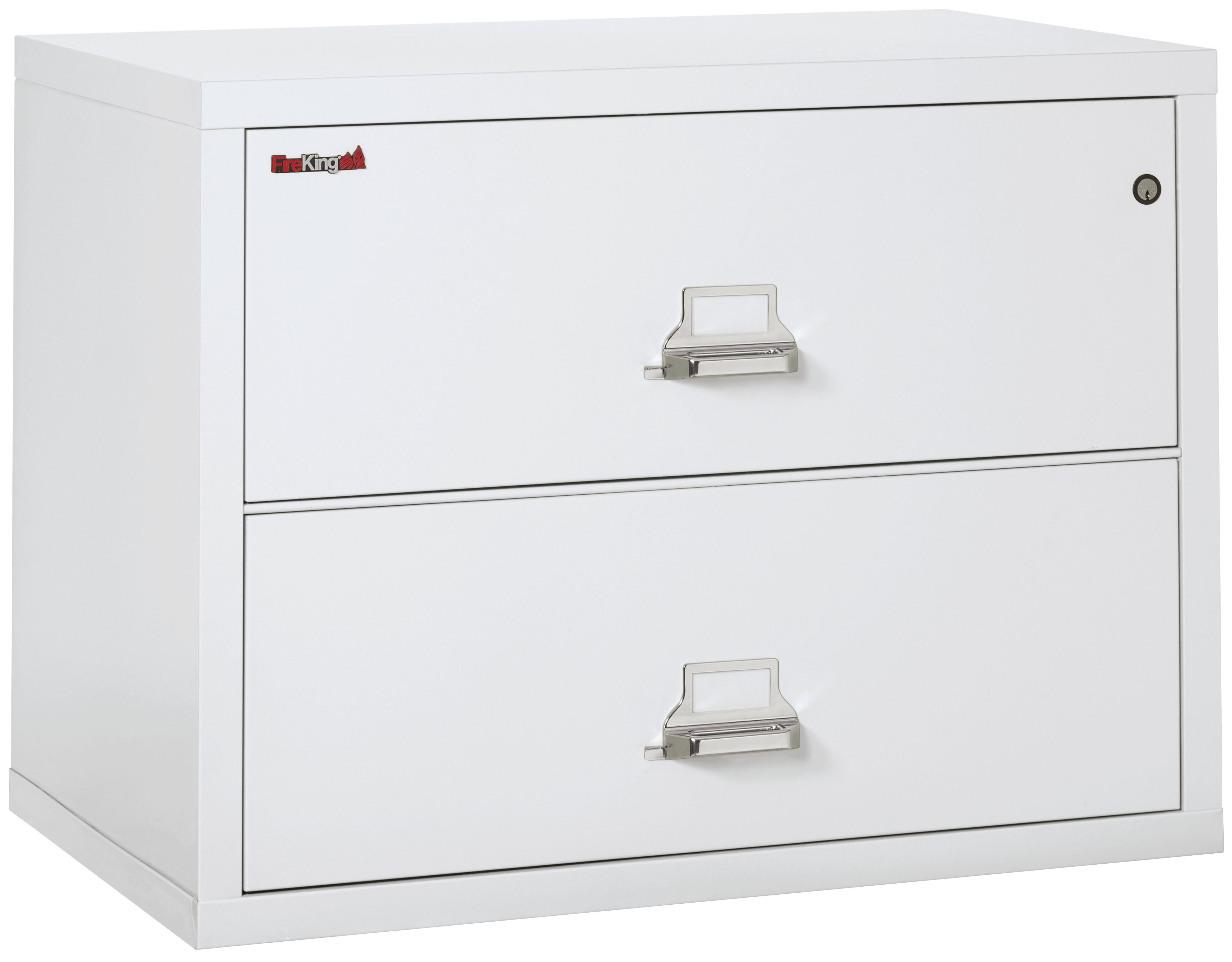 Fire Resistant File Cabinet - 2 Drawer Lateral 38" wide (Arctic White)