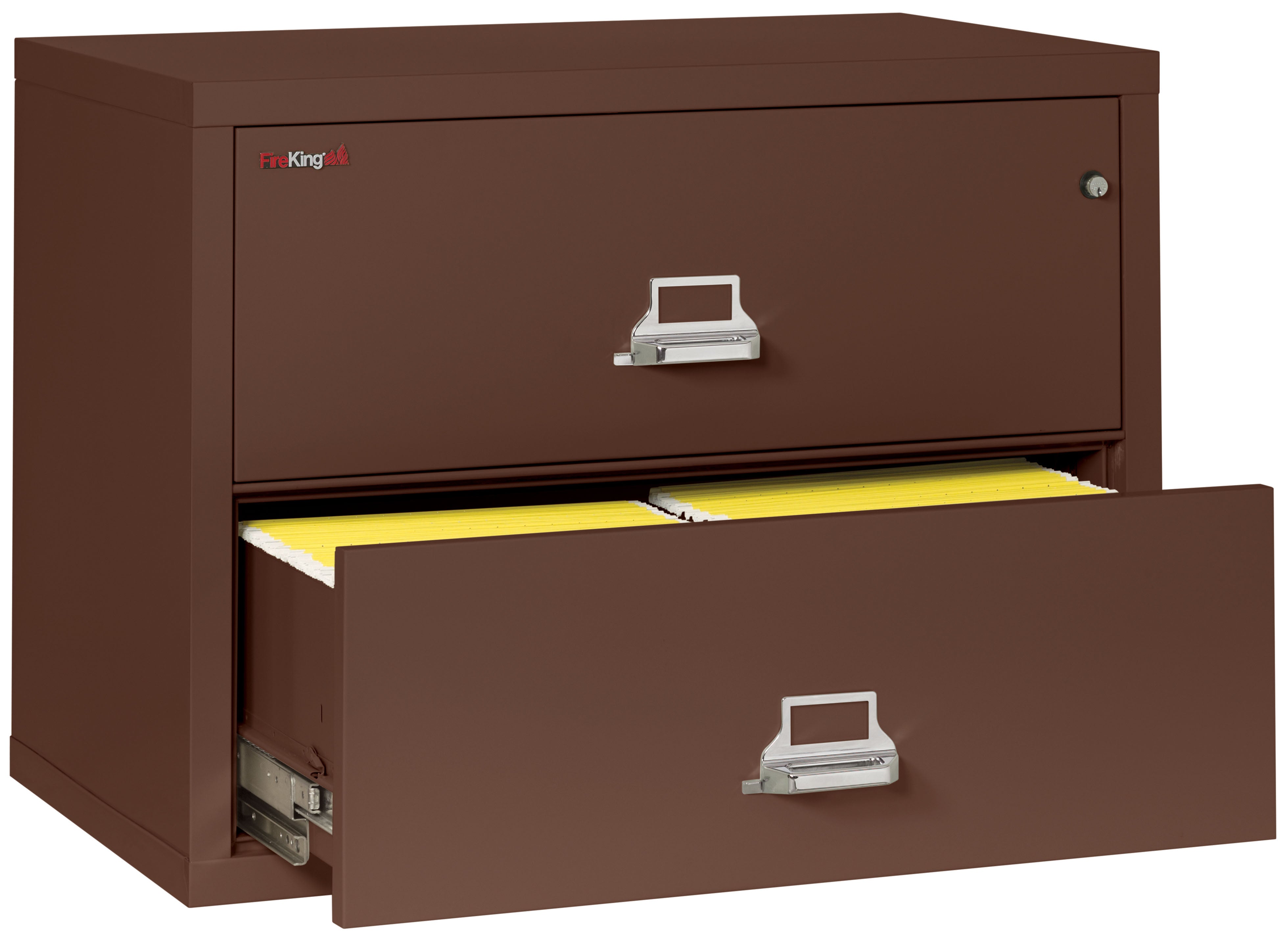 Fire Resistant File Cabinet - 2 Drawer Lateral 38" wide (Brown)