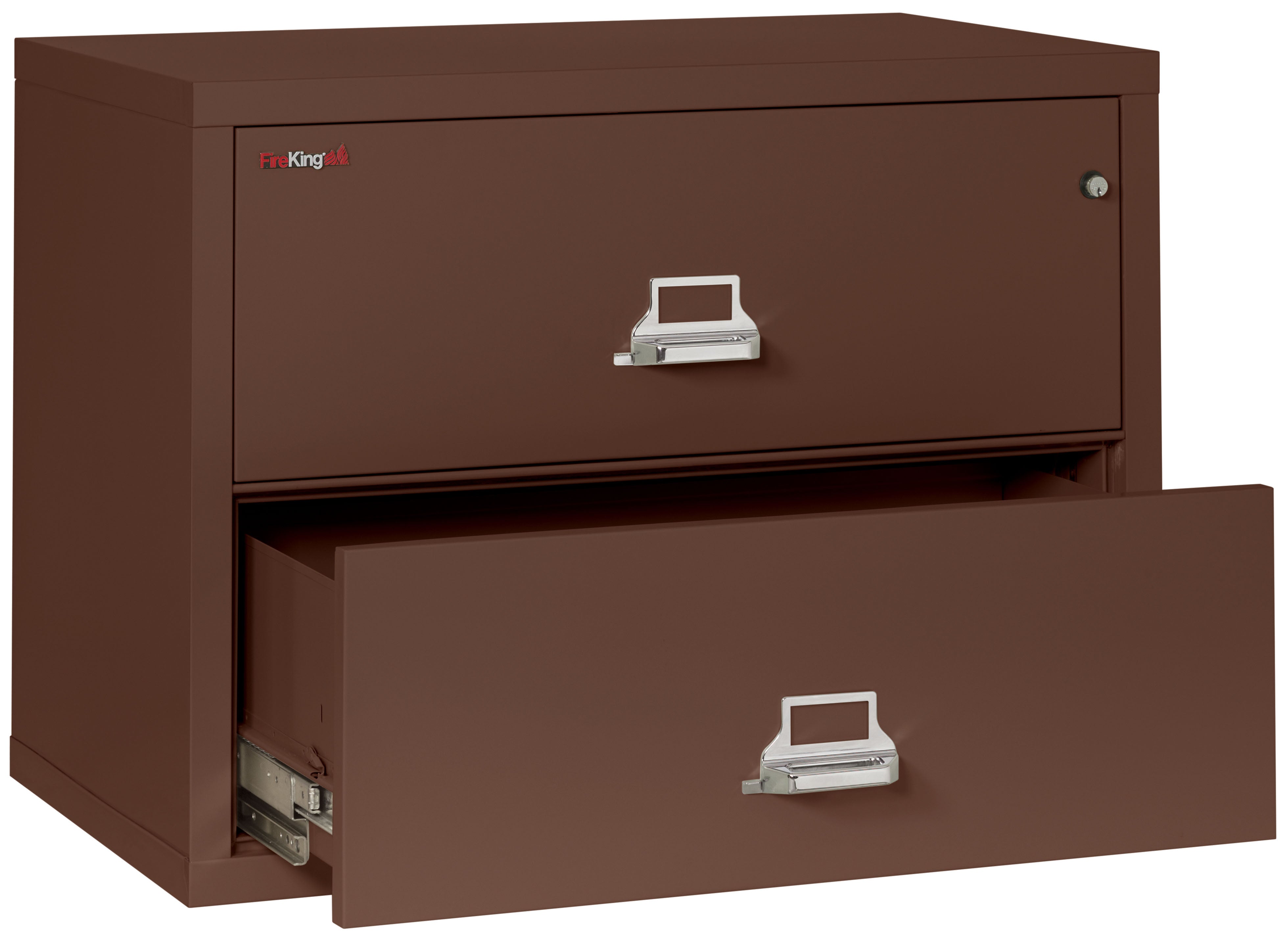 Fire Resistant File Cabinet - 2 Drawer Lateral 38" wide (Brown)