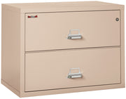 Fire Resistant File Cabinet - 2 Drawer Lateral 38" wide (Champagne)