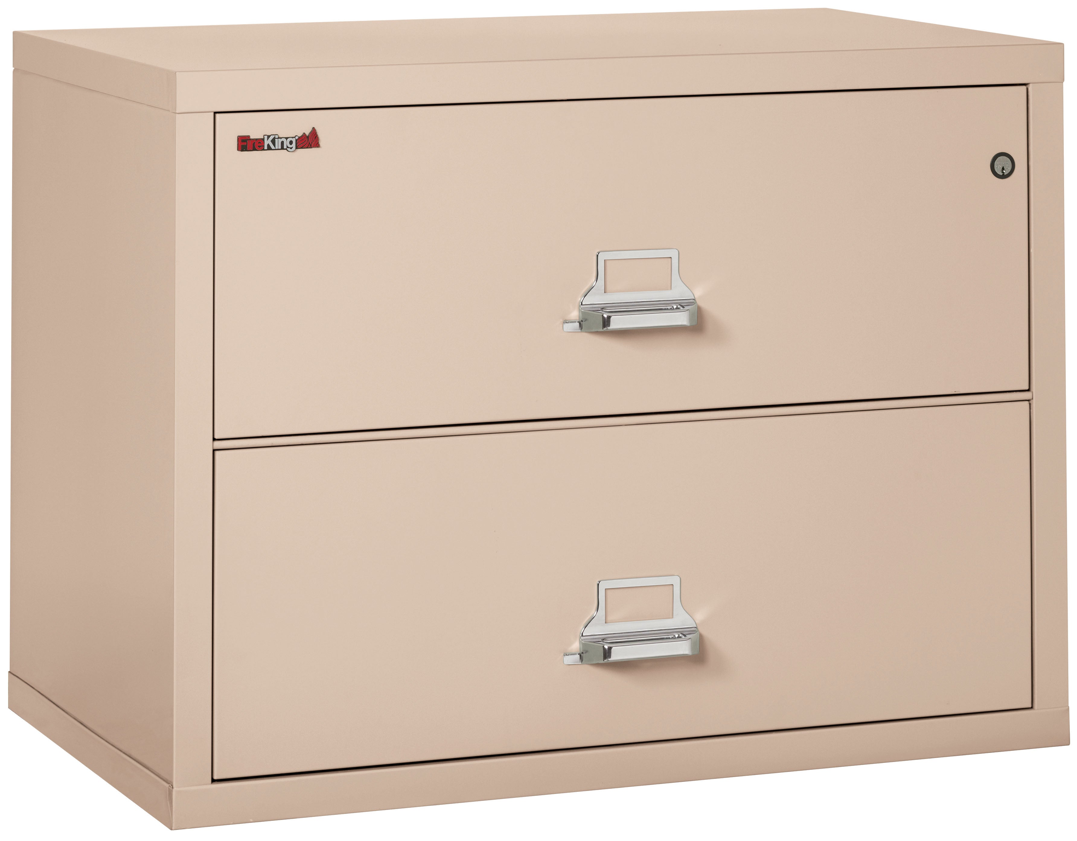 Fire Resistant File Cabinet - 2 Drawer Lateral 38" wide (Champagne)