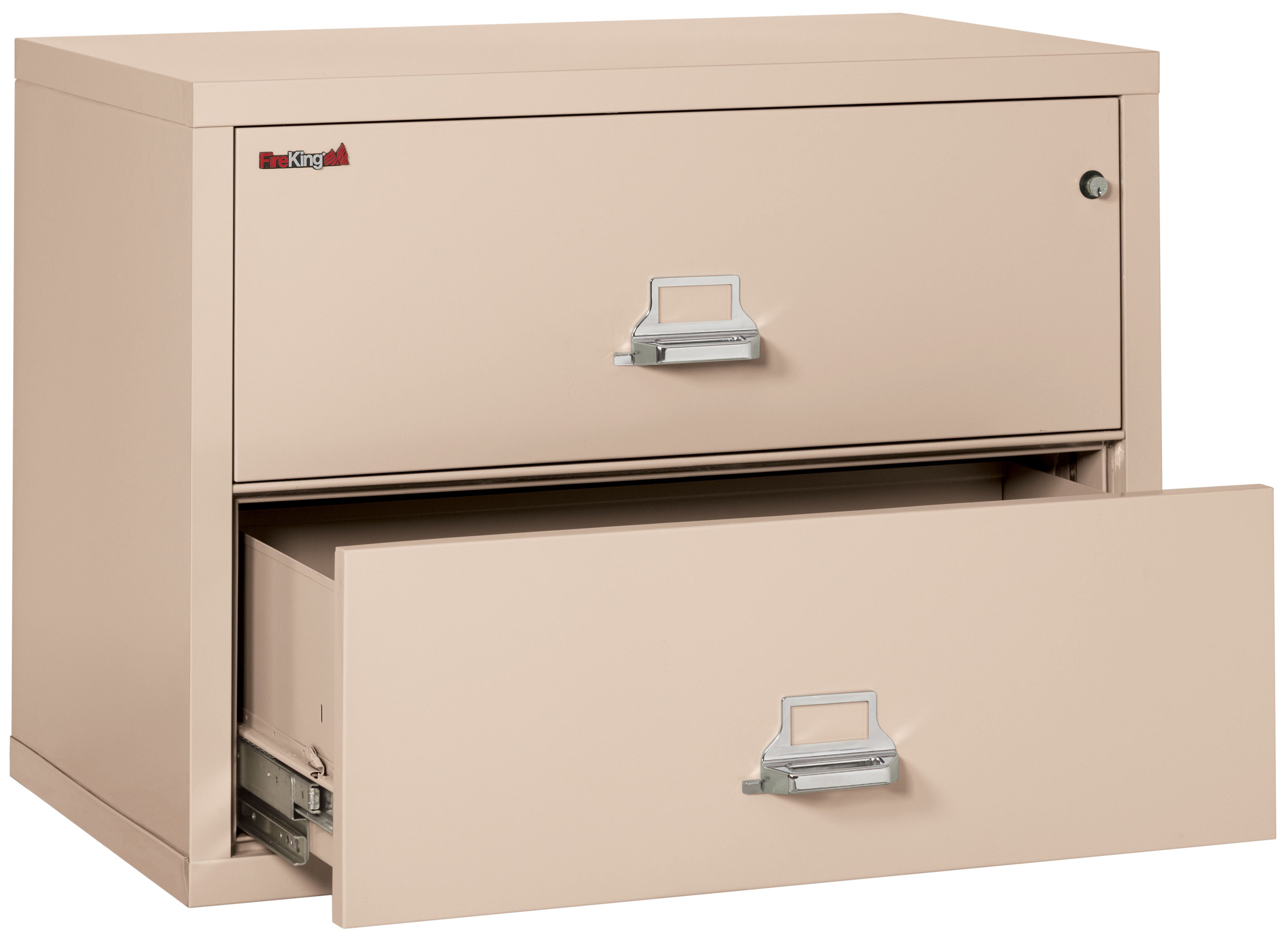 Fire Resistant File Cabinet - 2 Drawer Lateral 38" wide (Champagne)