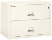 Fire Resistant File Cabinet - 2 Drawer Lateral 38" wide (Ivory White)
