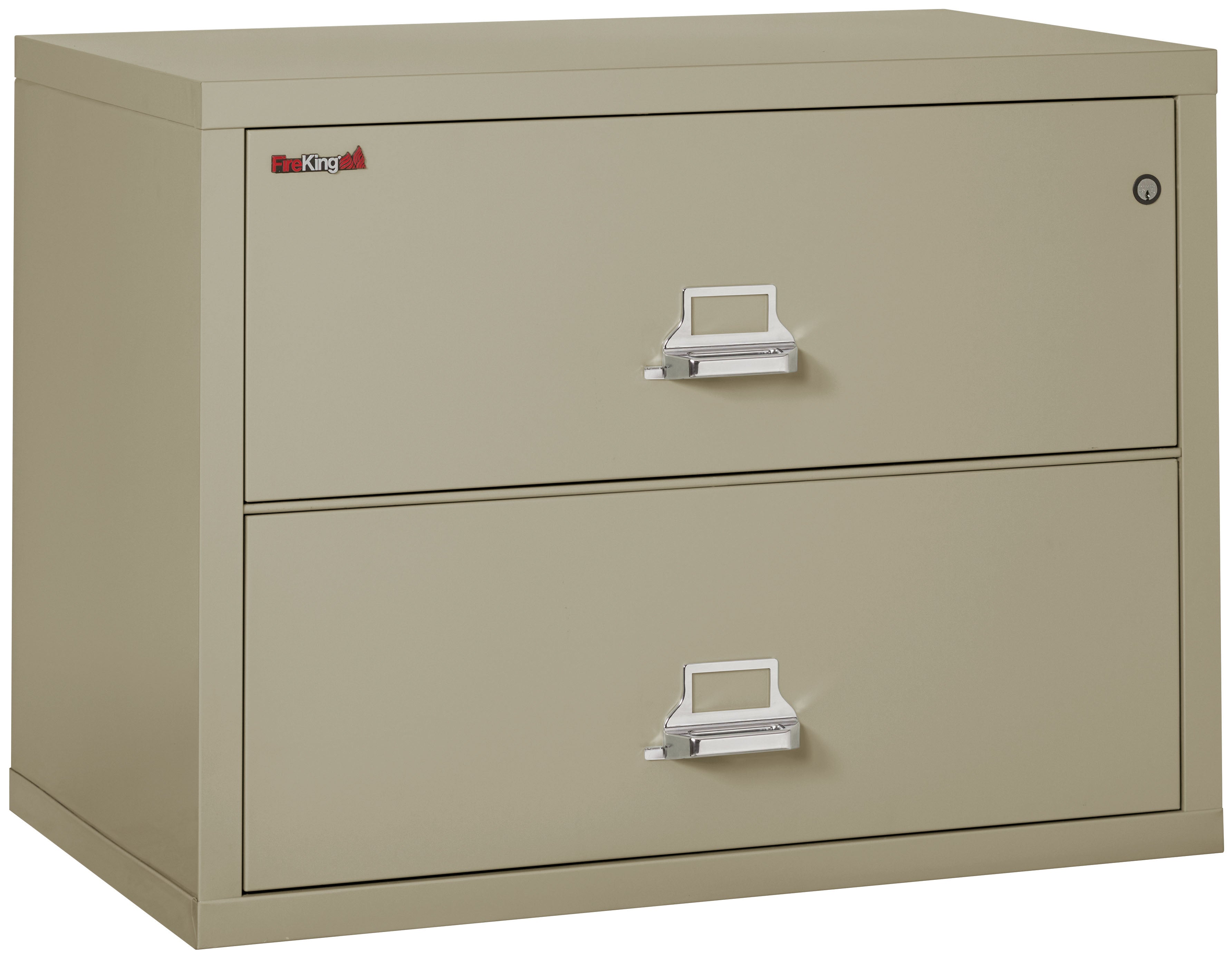Fire Resistant File Cabinet - 2 Drawer Lateral 38" wide (Pewter)