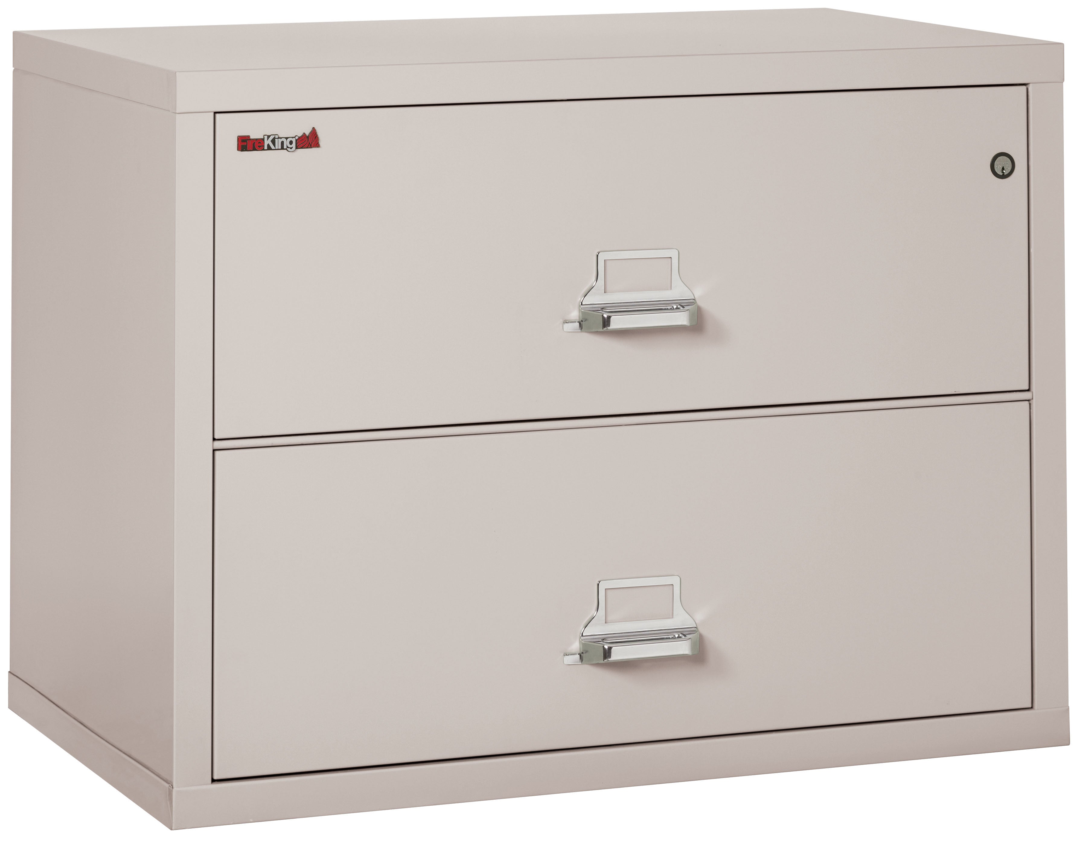 Fire Resistant File Cabinet - 2 Drawer Lateral 38" wide (Platinum)