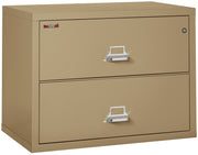 Fire Resistant File Cabinet - 2 Drawer Lateral 38" wide (Sand)
