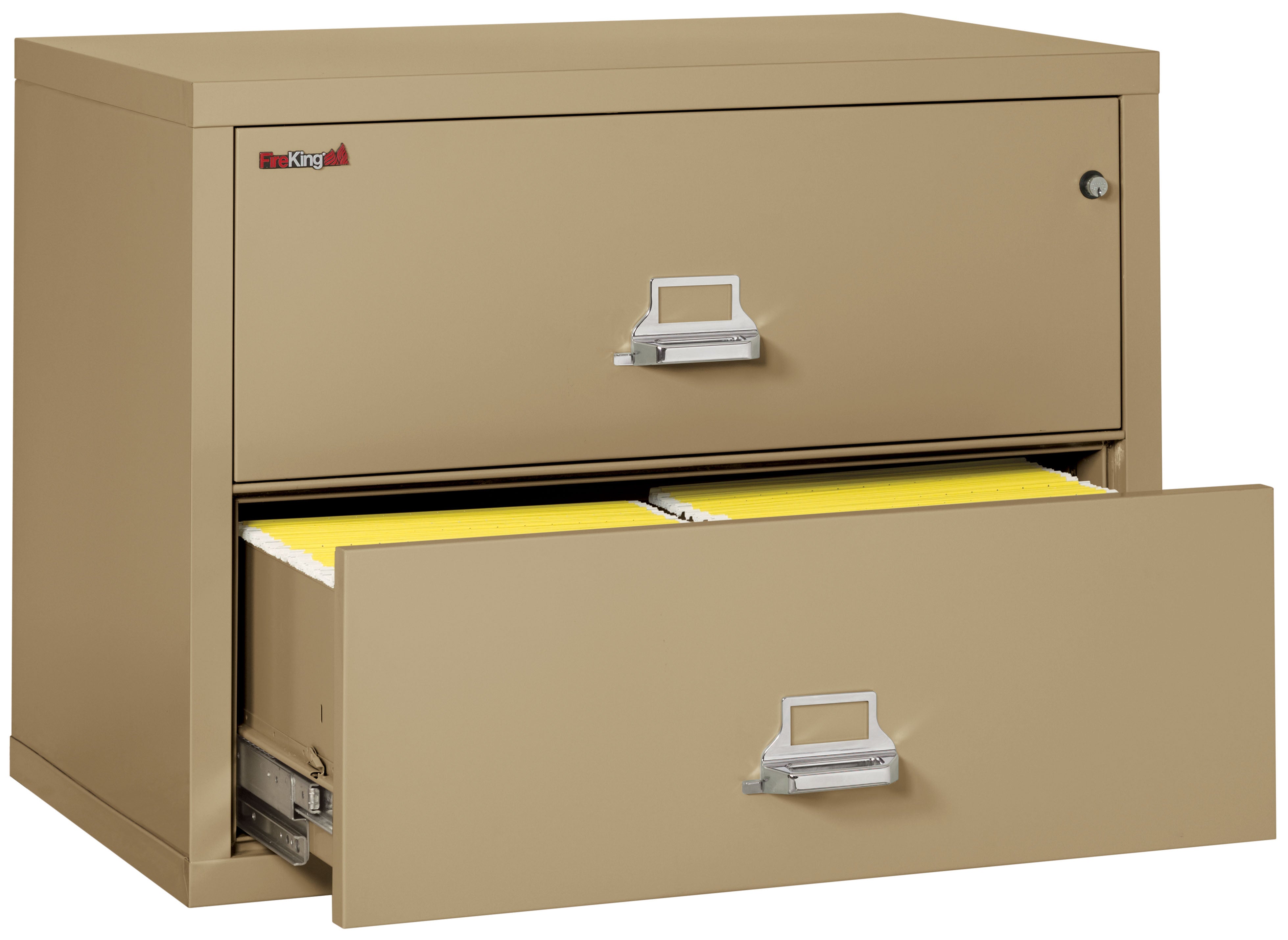 Fire Resistant File Cabinet - 2 Drawer Lateral 38" wide (Sand)