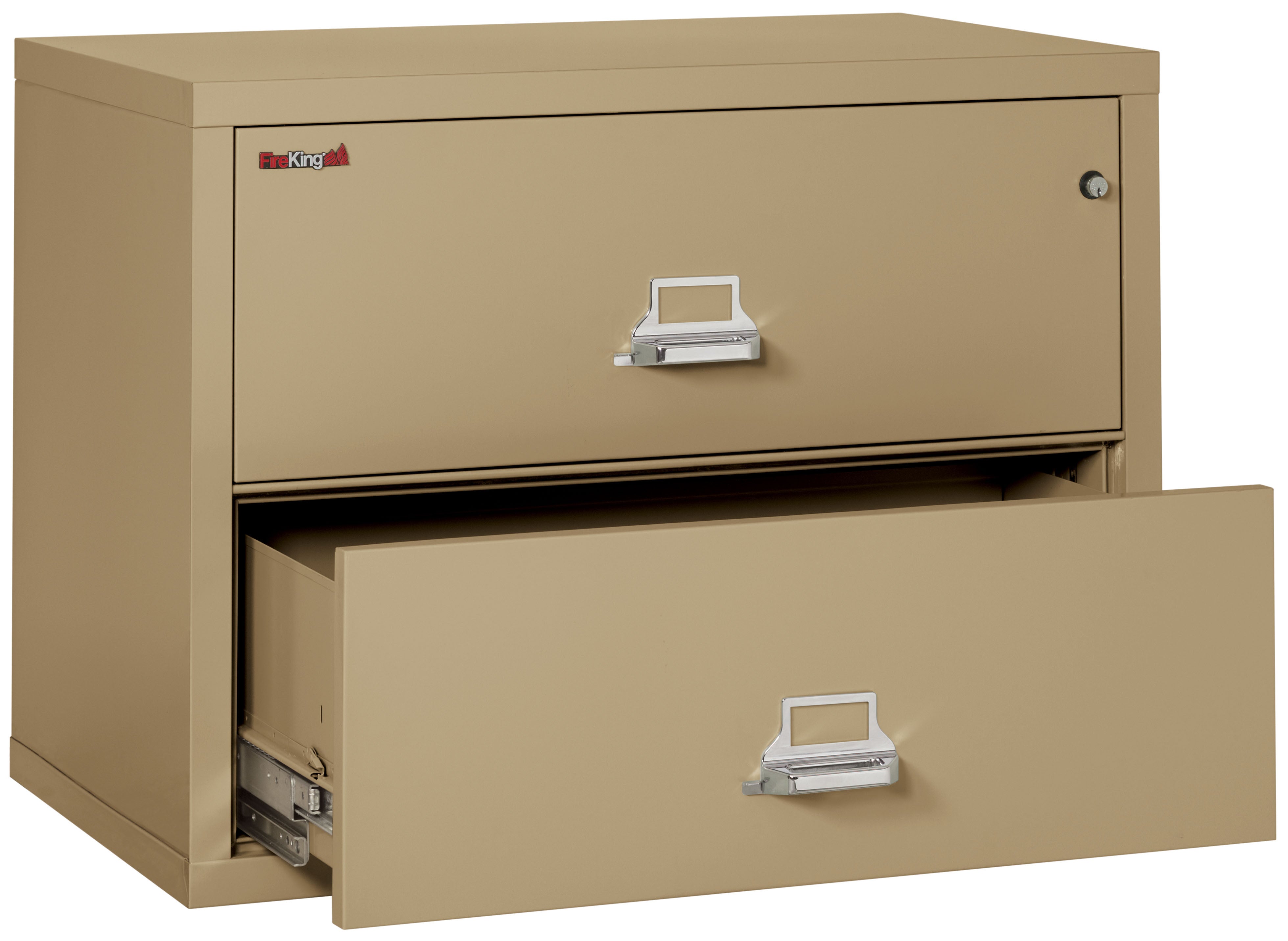 Fire Resistant File Cabinet - 2 Drawer Lateral 38" wide (Sand)