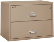Fire Resistant File Cabinet - 2 Drawer Lateral 38" wide (Taupe)