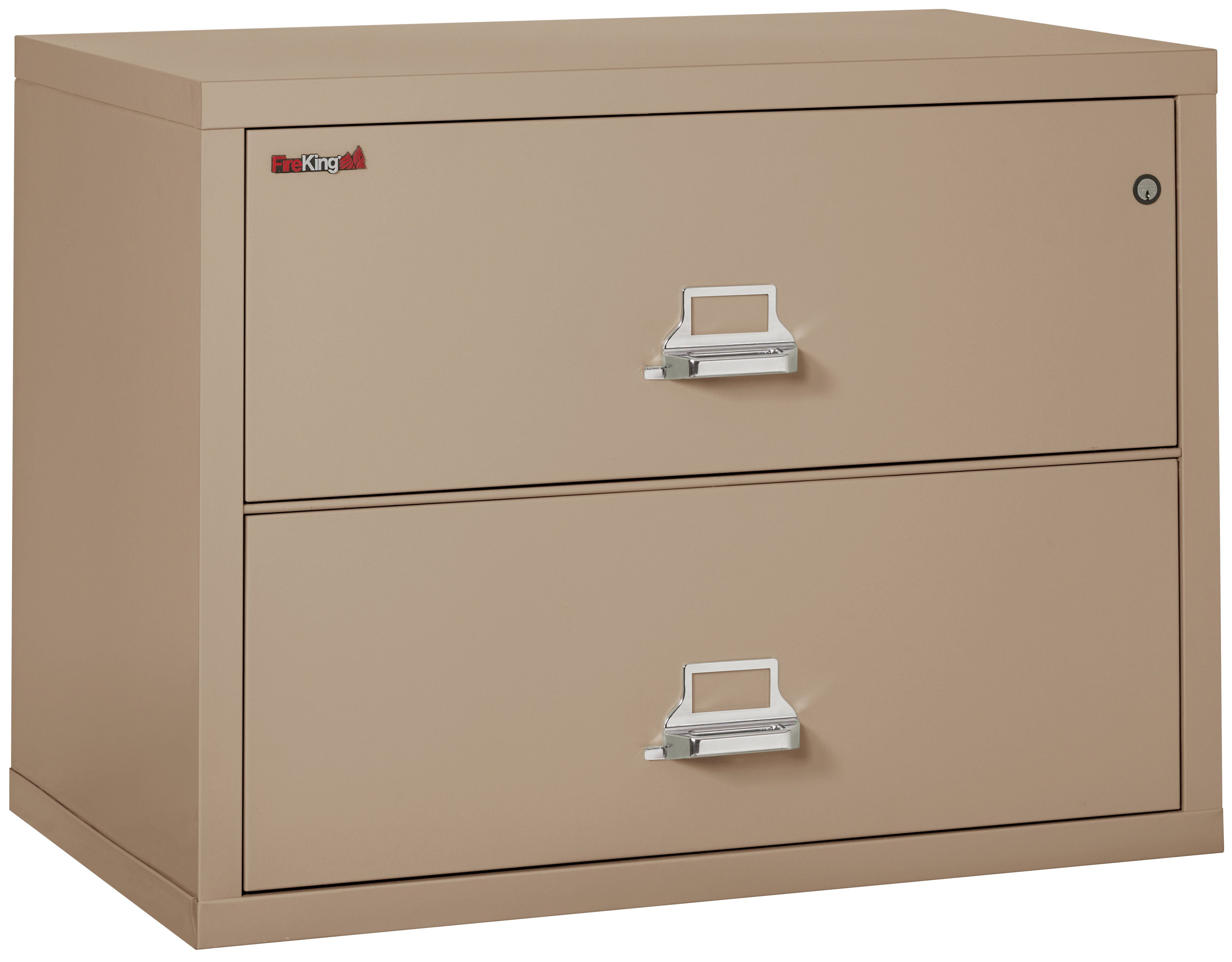Fire Resistant File Cabinet - 2 Drawer Lateral 38" wide (Taupe)