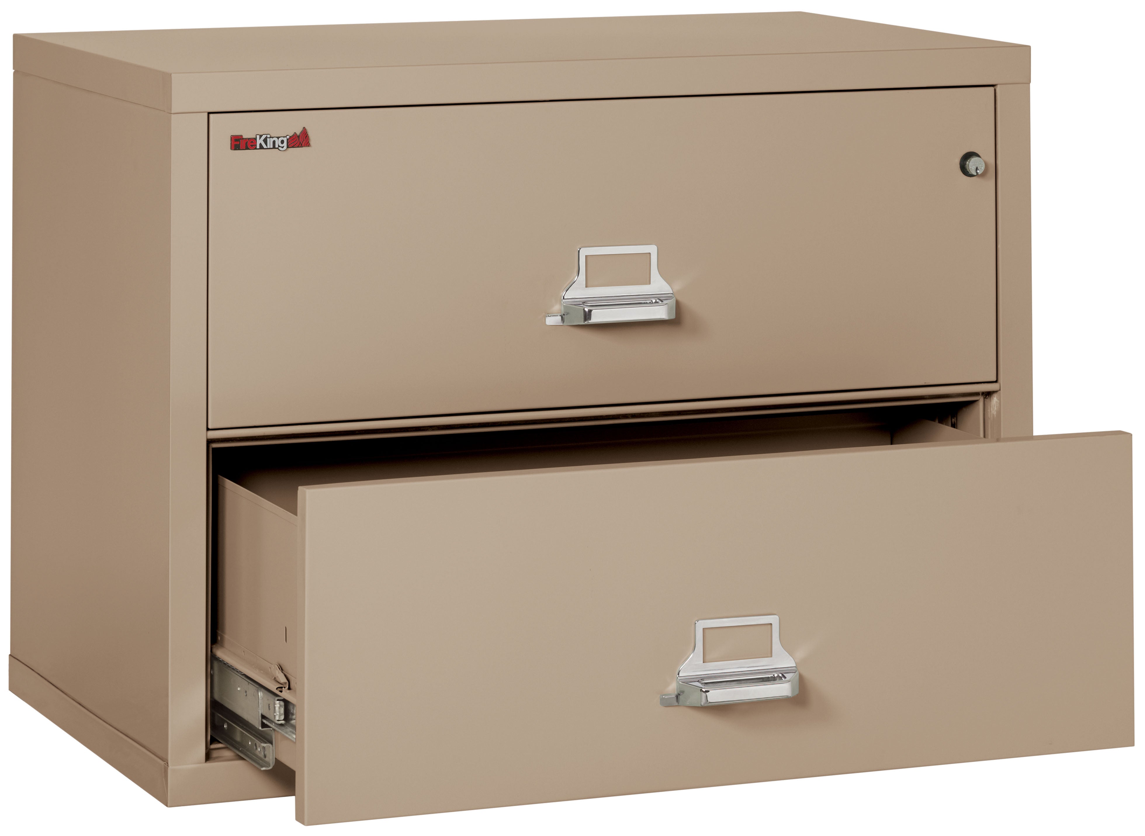 Fire Resistant File Cabinet - 2 Drawer Lateral 38" wide (Taupe)