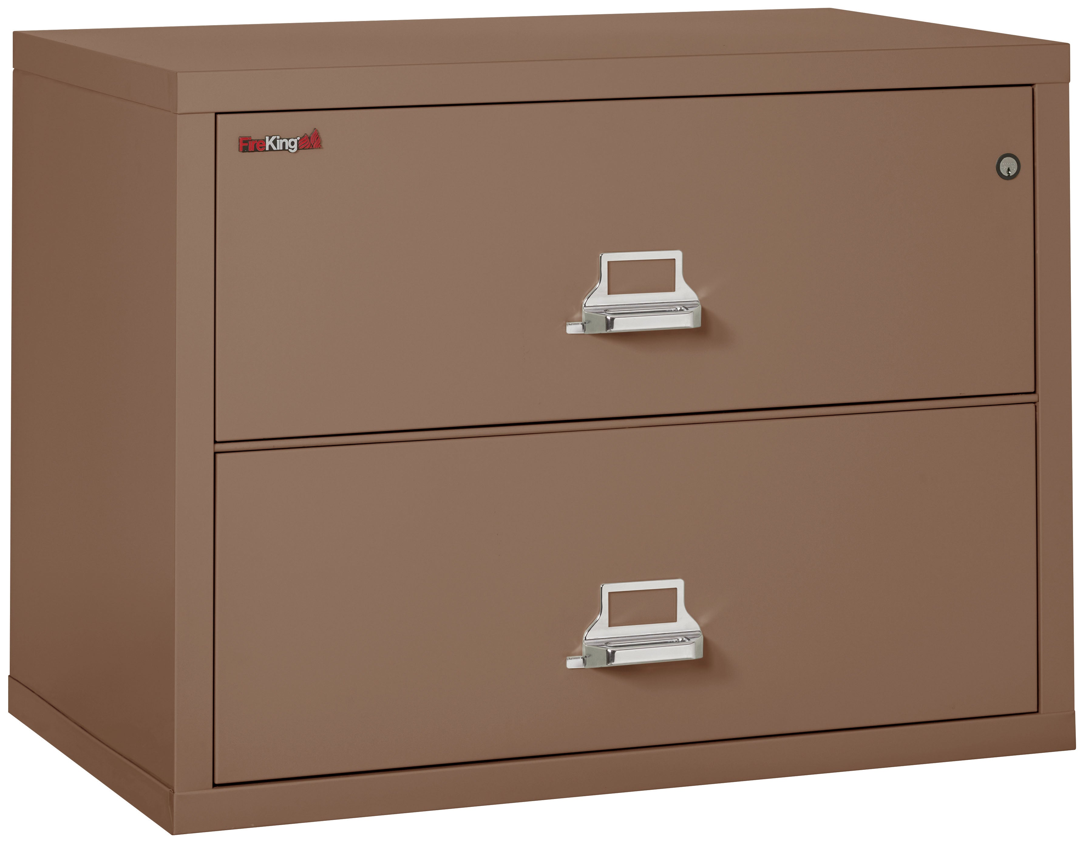 Fire Resistant File Cabinet - 2 Drawer Lateral 38" wide (Tan)
