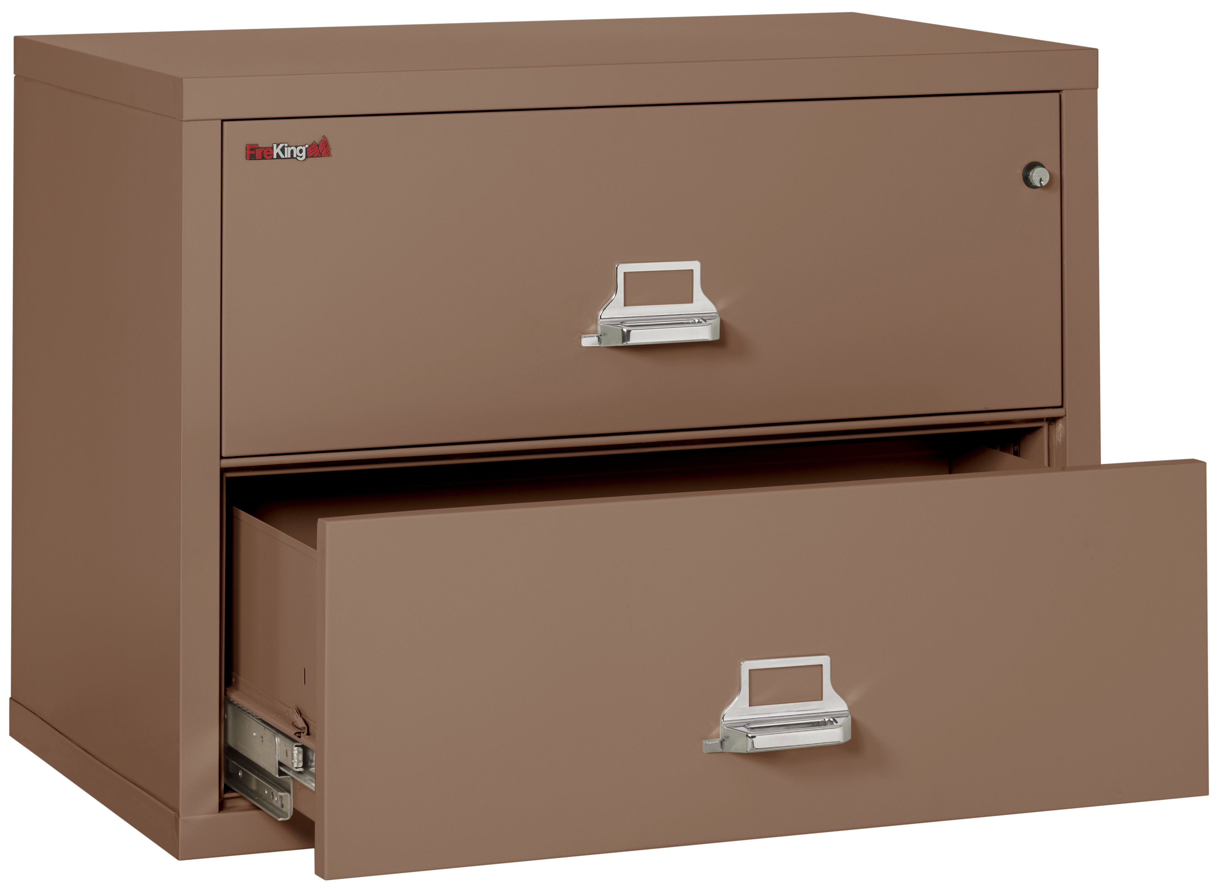 Fire Resistant File Cabinet - 2 Drawer Lateral 38" wide (Tan)