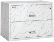 Fire Resistant File Cabinet - 2 Drawer Lateral 38" wide (Calcutta Marble)
