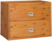 Fire Resistant File Cabinet - 2 Drawer Lateral 38" wide (Knotty Pine)