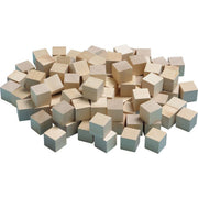 Wooden Counting Cubes Plain Set of 100