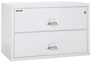 Fire Resistant File Cabinet - 2 Drawer Lateral 44" wide (Arctic White)