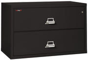 Fire Resistant File Cabinet - 2 Drawer Lateral 44" wide (Black)