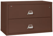 Fire Resistant File Cabinet - 2 Drawer Lateral 44" wide (Brown)