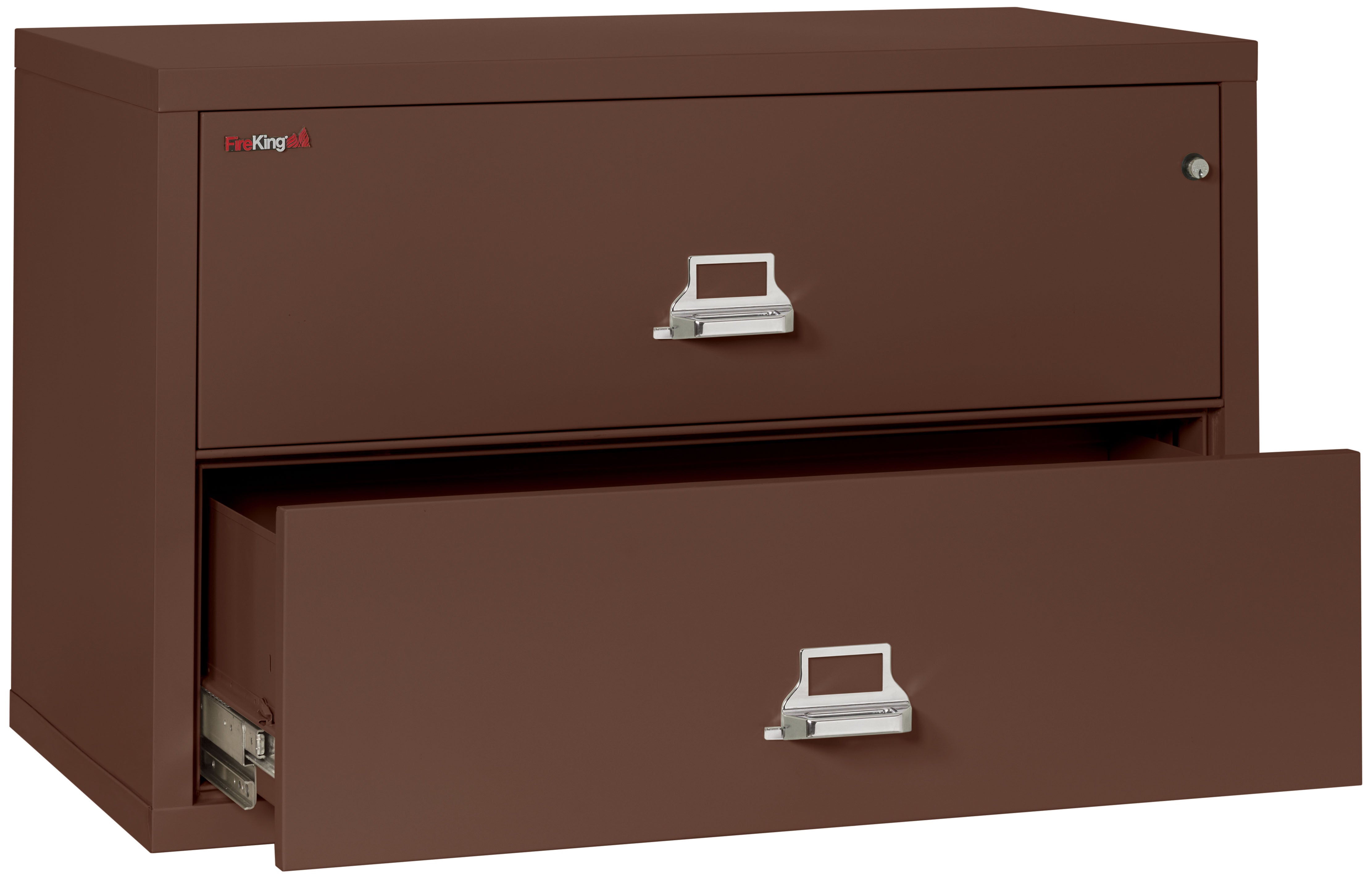 Fire Resistant File Cabinet - 2 Drawer Lateral 44" wide (Brown)