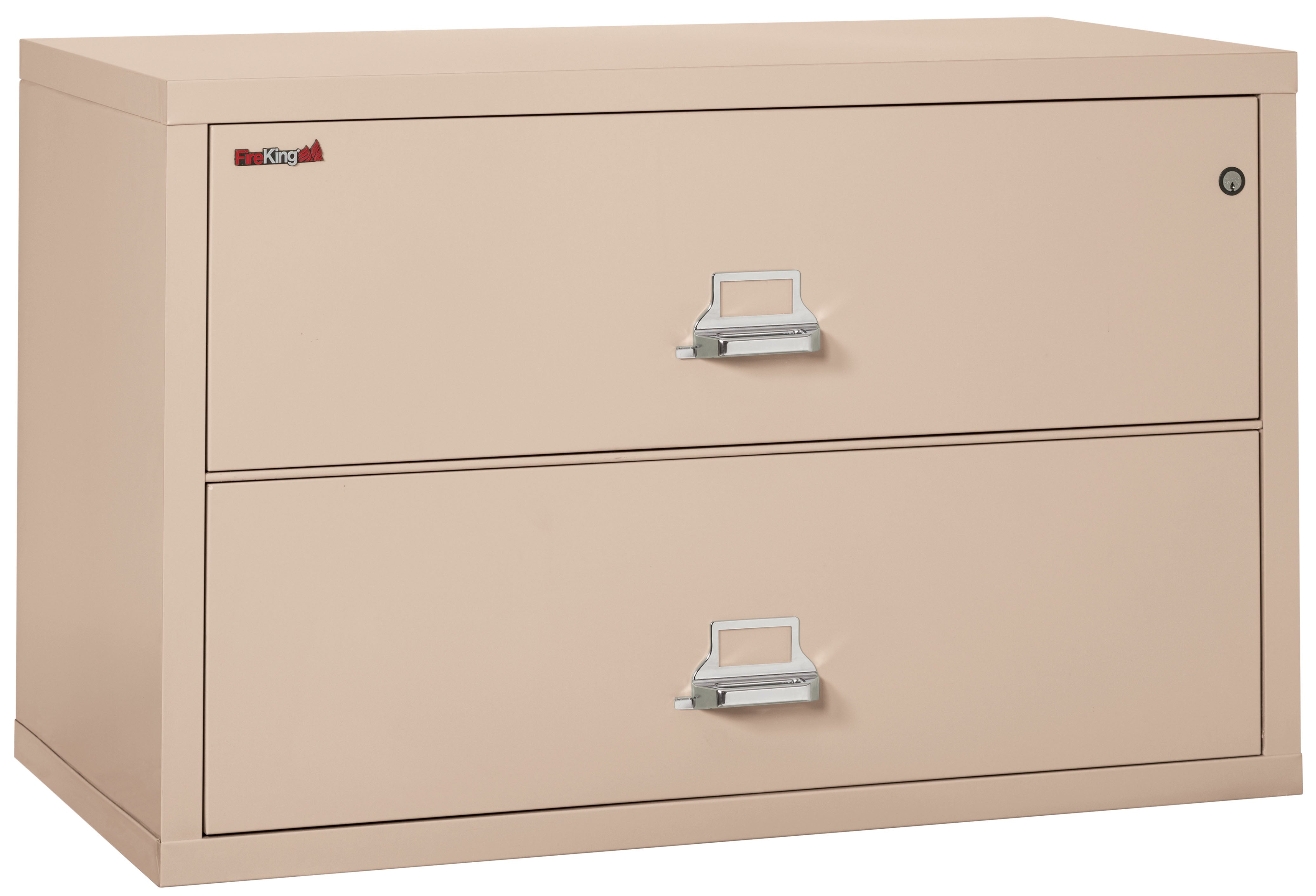 Fire Resistant File Cabinet - 2 Drawer Lateral 44" wide (Champagne)