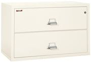 Fire Resistant File Cabinet - 2 Drawer Lateral 44" wide (Ivory White)