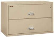 Fire Resistant File Cabinet - 2 Drawer Lateral 44" wide (Parchment)