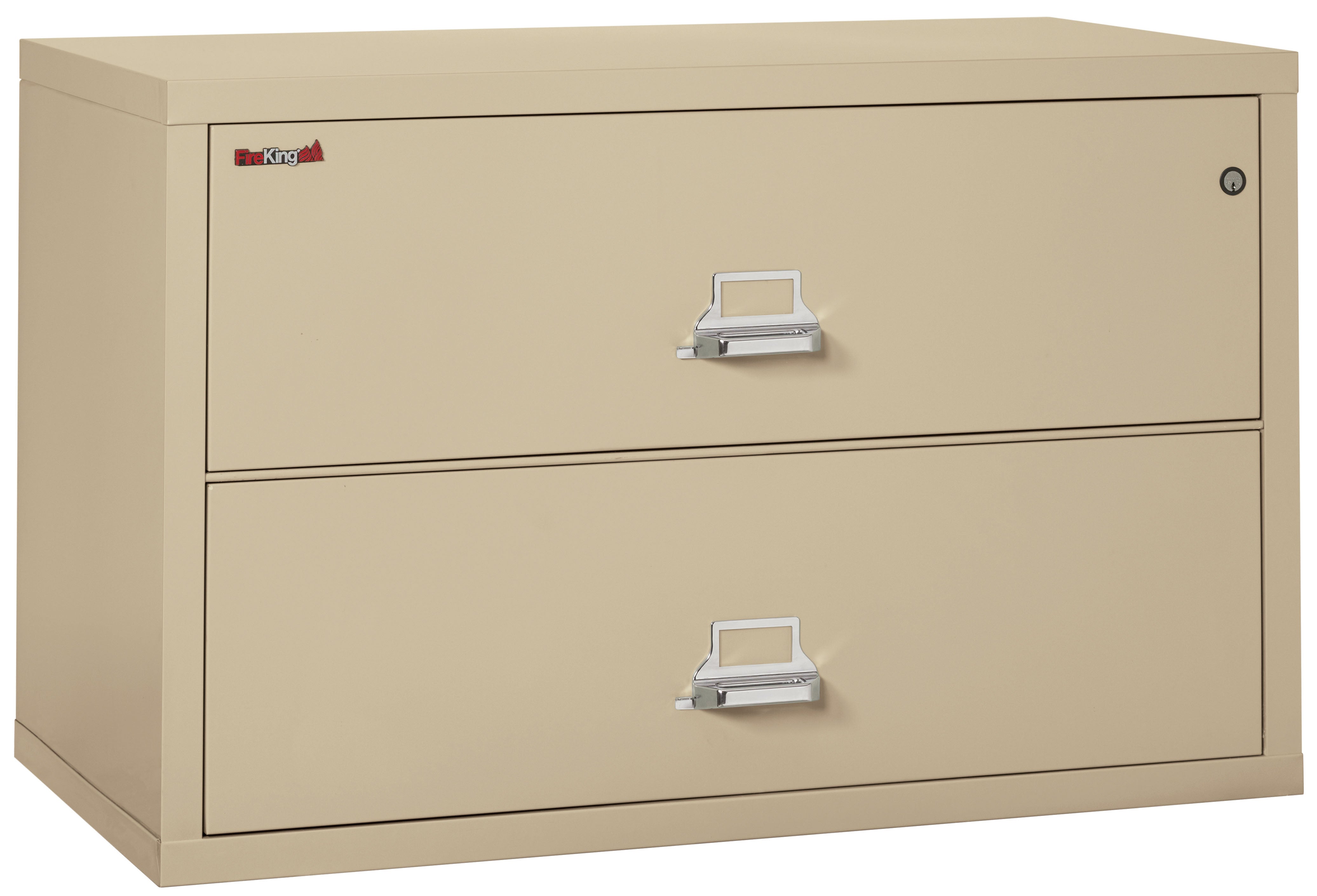 Fire Resistant File Cabinet - 2 Drawer Lateral 44" wide (Parchment)
