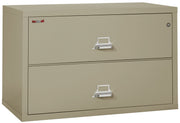 Fire Resistant File Cabinet - 2 Drawer Lateral 44" wide (Pewter)
