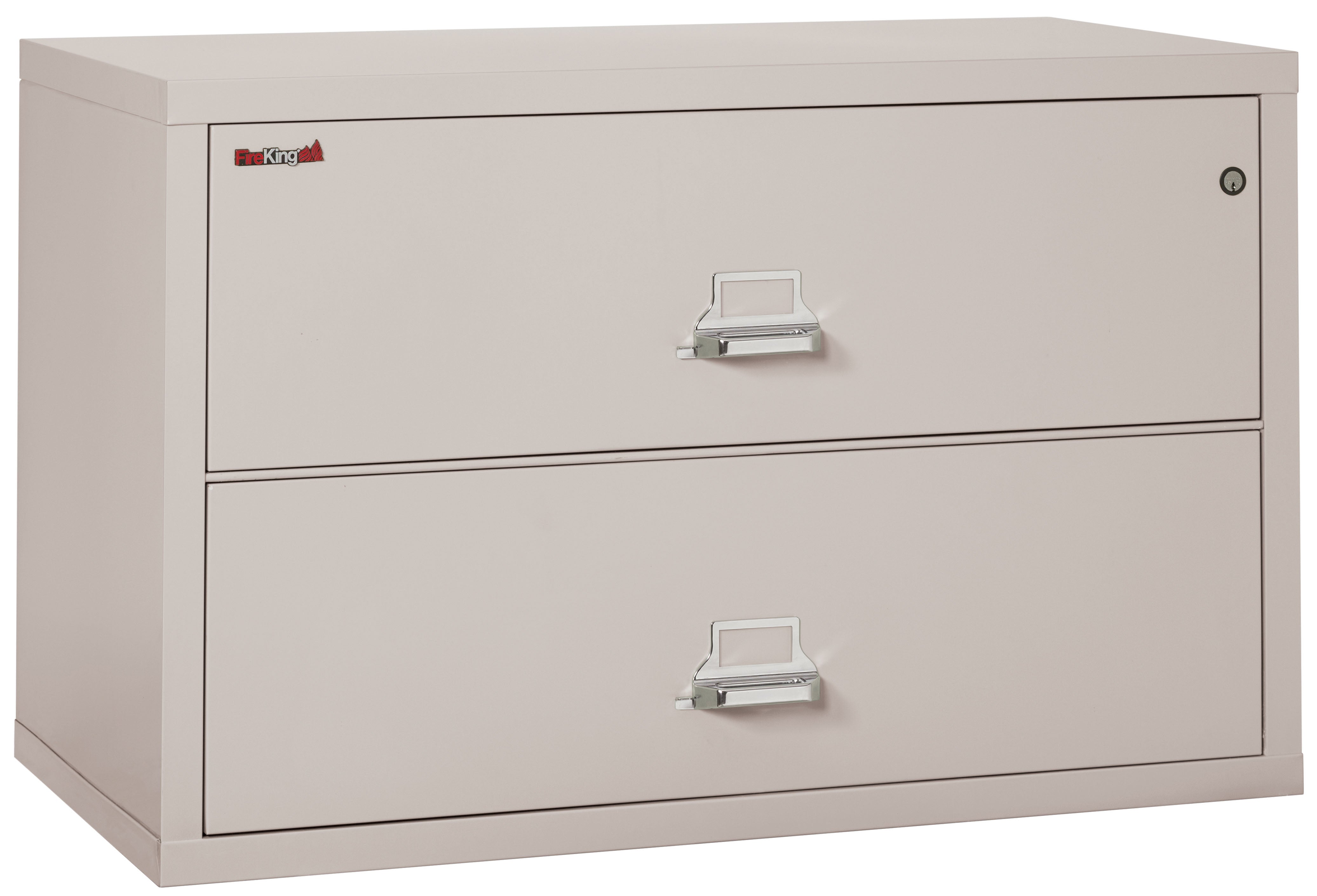 Fire Resistant File Cabinet - 2 Drawer Lateral 44" wide (Platinum)