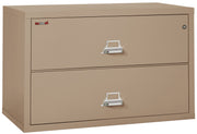 Fire Resistant File Cabinet - 2 Drawer Lateral 44" wide (Taupe)