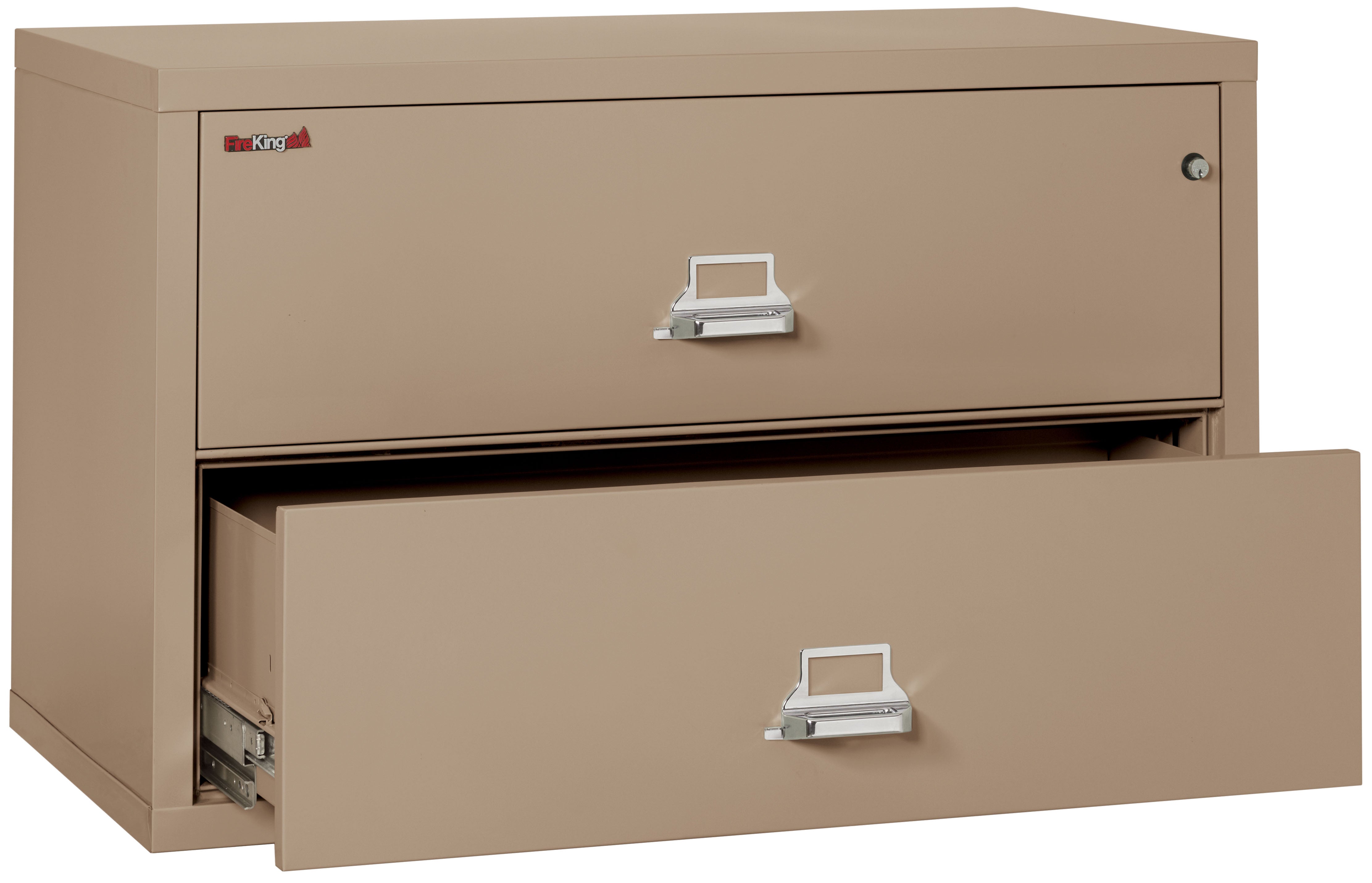 Fire Resistant File Cabinet - 2 Drawer Lateral 44" wide (Taupe)