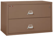 Fire Resistant File Cabinet - 2 Drawer Lateral 44" wide (Tan)