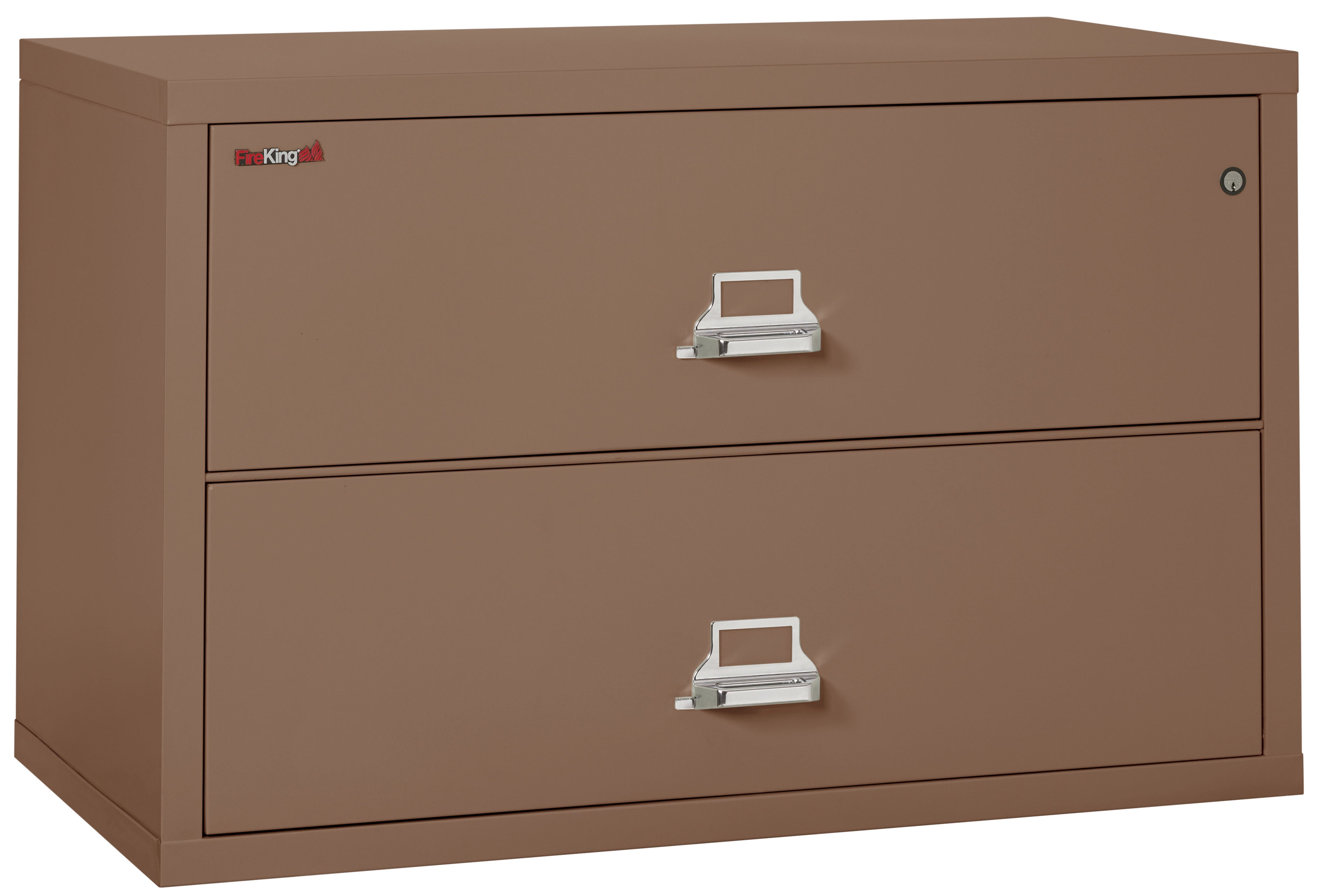 Fire Resistant File Cabinet - 2 Drawer Lateral 44" wide (Tan)