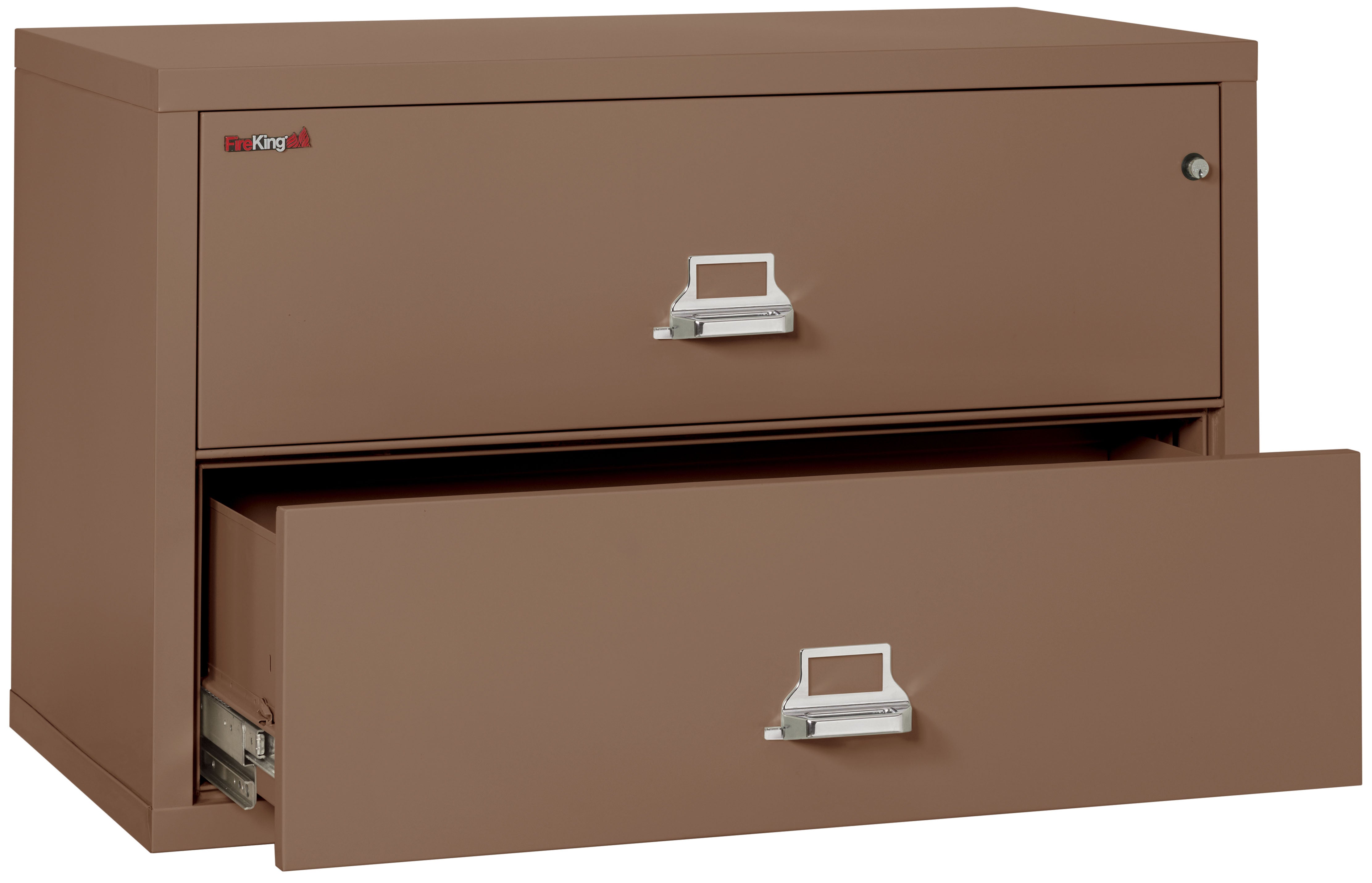 Fire Resistant File Cabinet - 2 Drawer Lateral 44" wide (Tan)