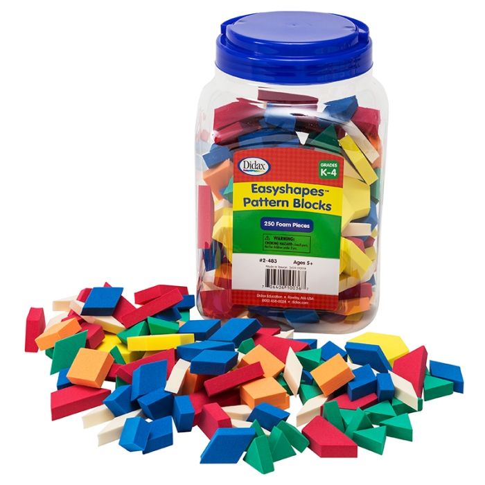 Foam Pattern Blocks 250 pcs