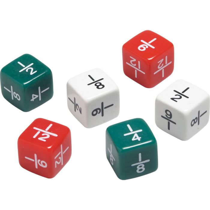 Fraction Dice 6 Pcs