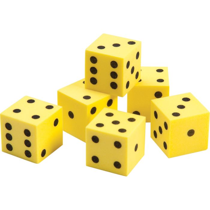 Foam Dot Dice set of 6