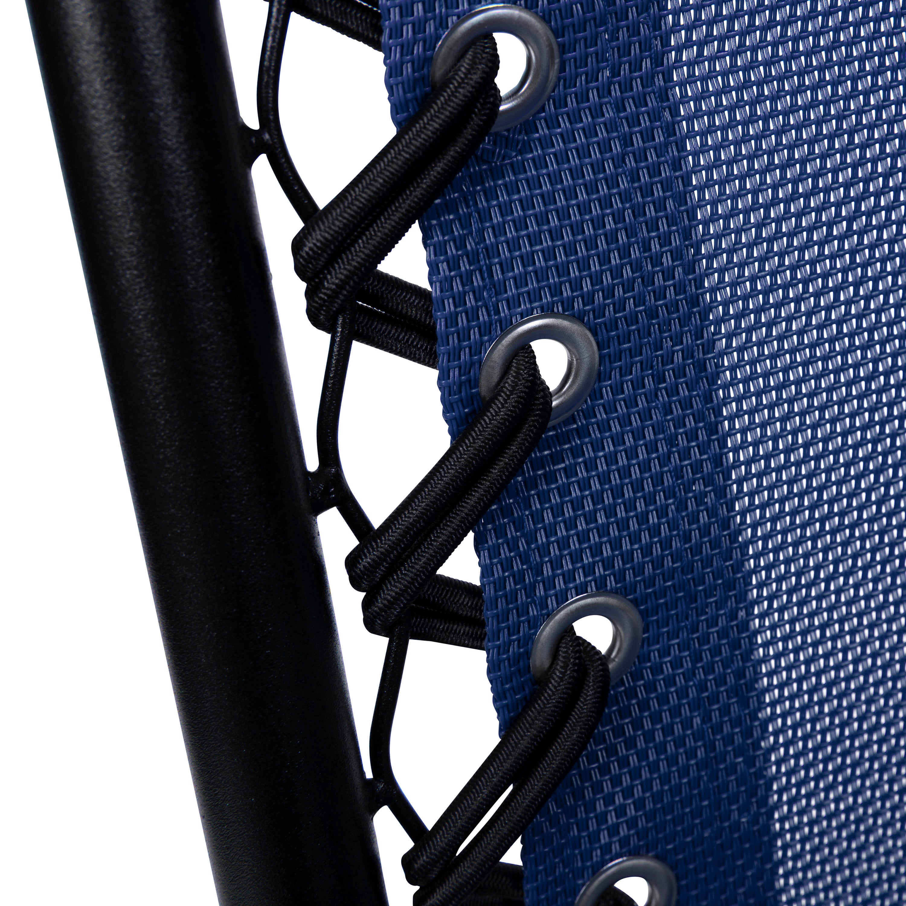 Celestial Adjustable Folding Mesh Zero Gravity Reclining Lounge Chair with Pillow and Cup Holder Tray in Navy