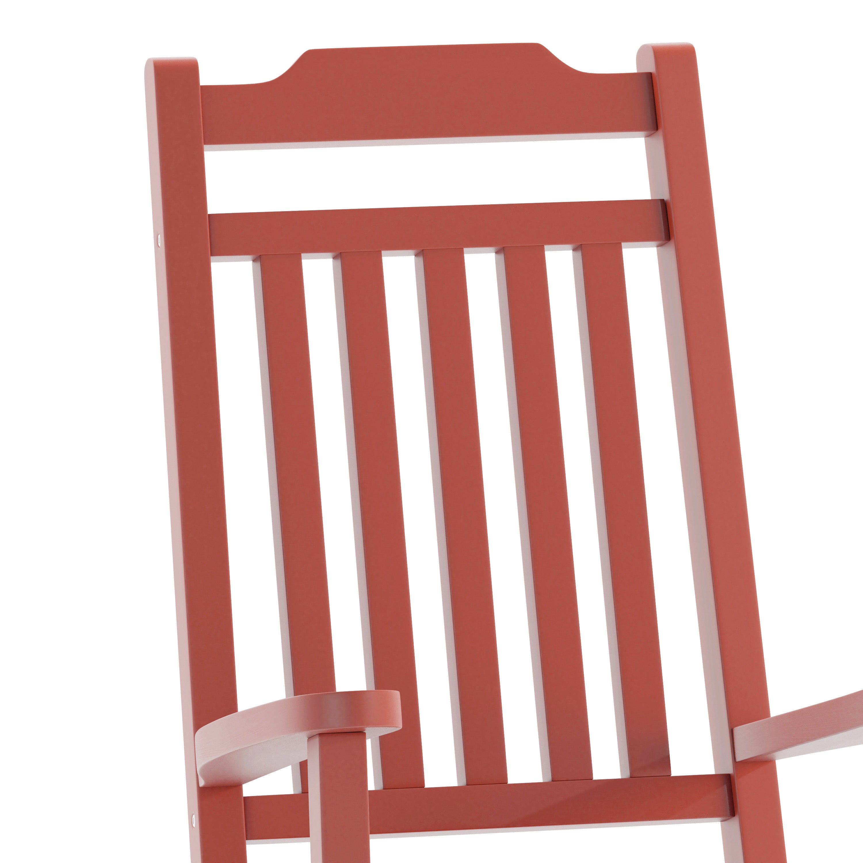 Set of 2 Winston All-Weather Rocking Chair in Red Faux Wood