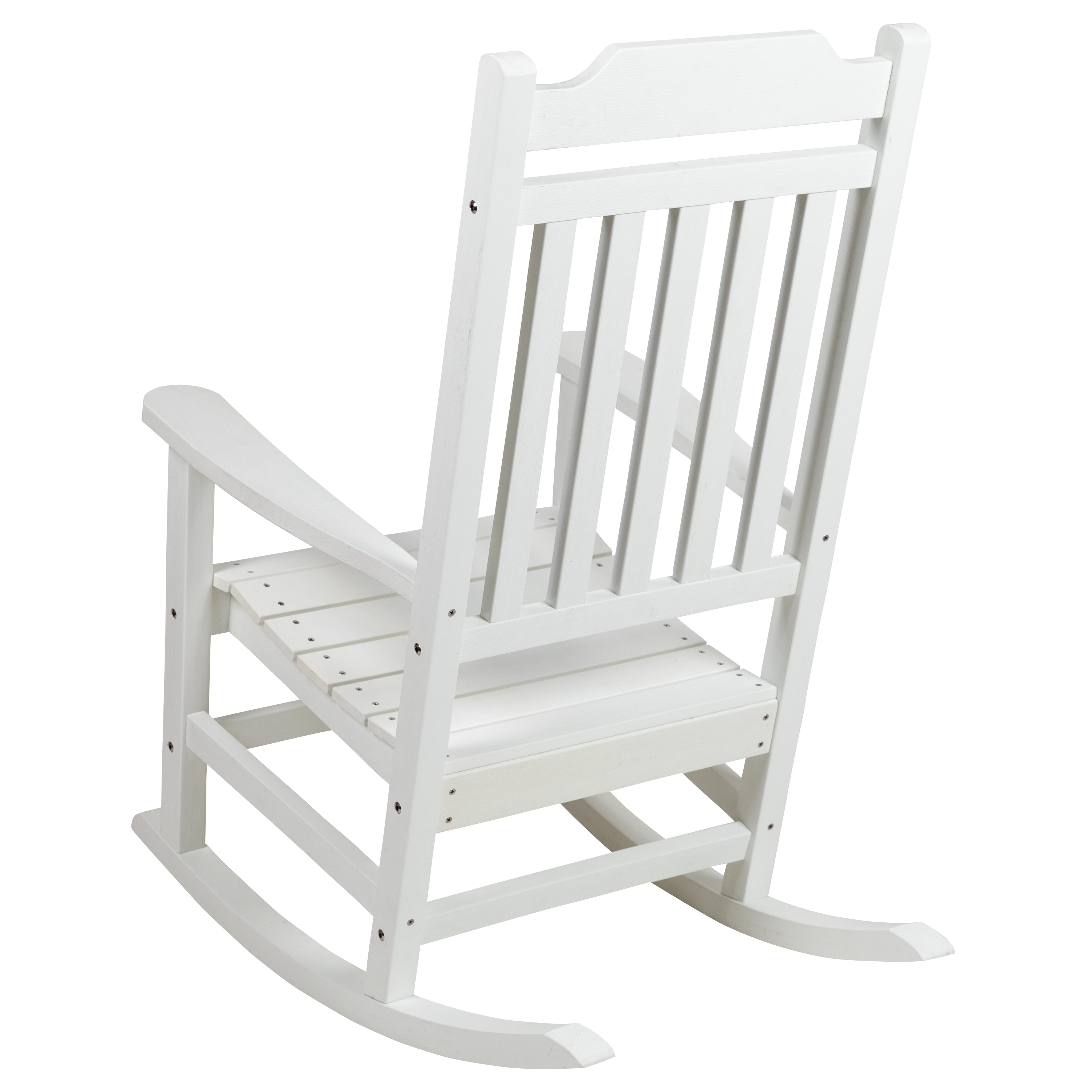 Set of 2 Winston All-Weather Rocking Chair in White Faux Wood