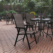 Paladin Brown Outdoor Folding Patio Sling Chair