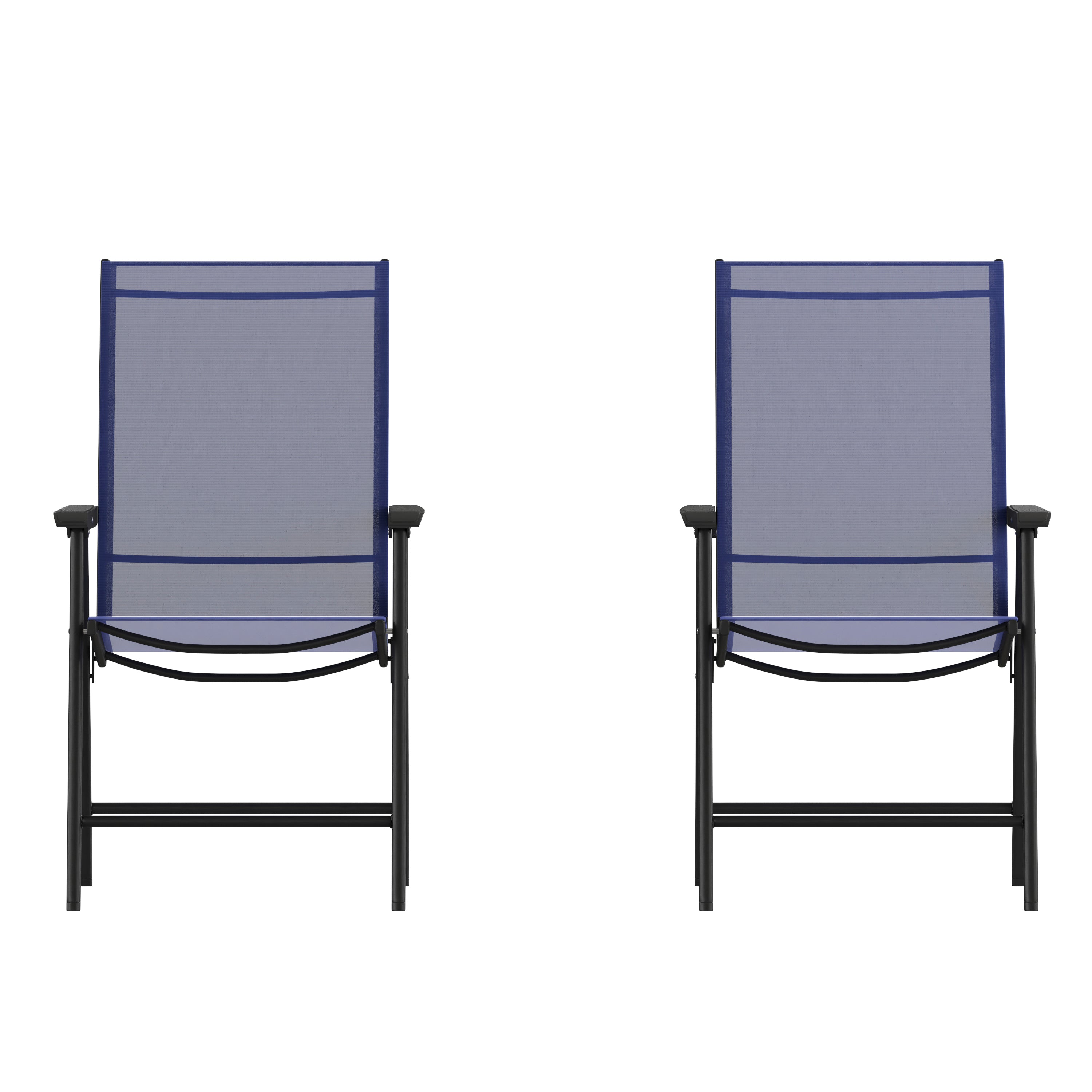 Paladin Navy Outdoor Folding Patio Sling Chair