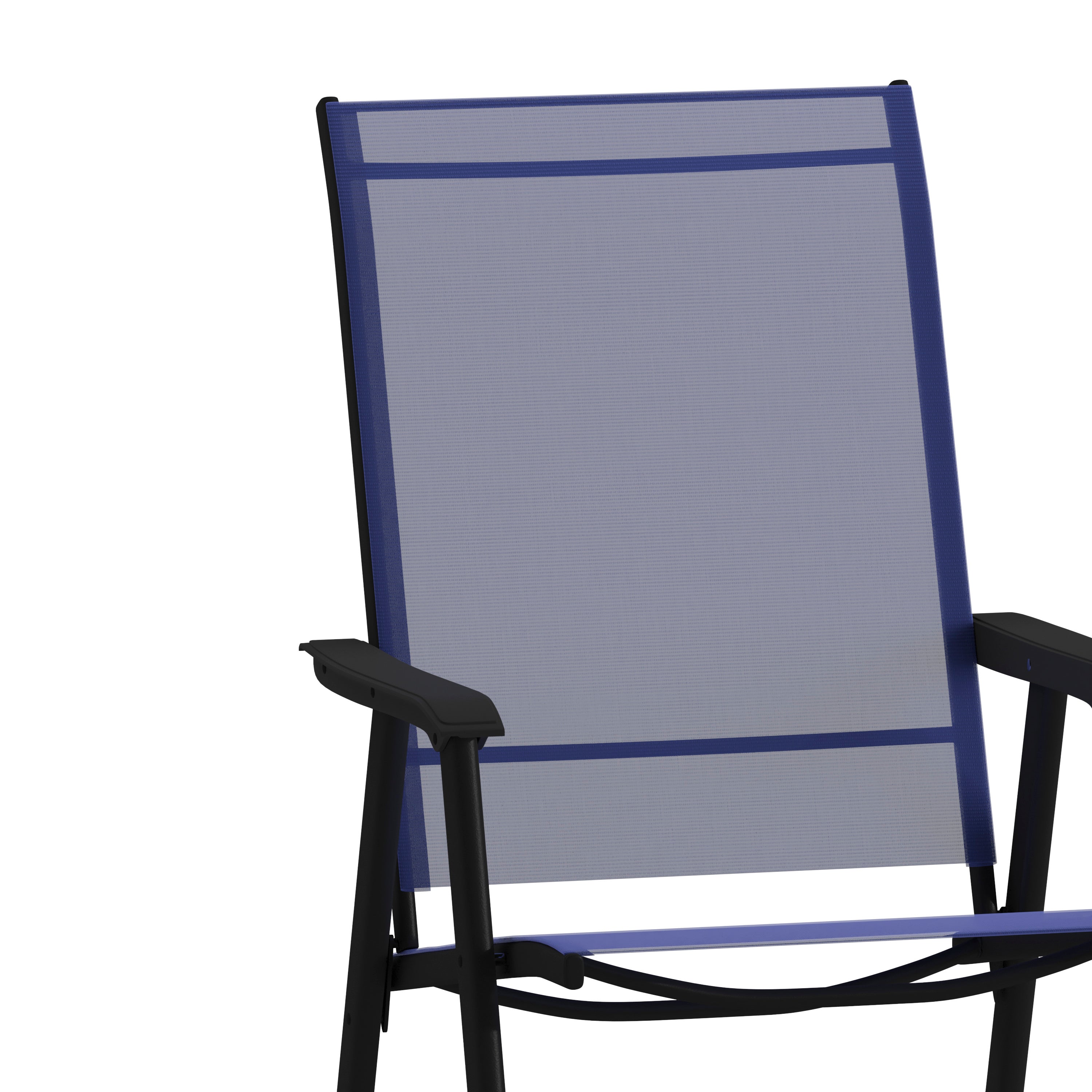 Paladin Navy Outdoor Folding Patio Sling Chair