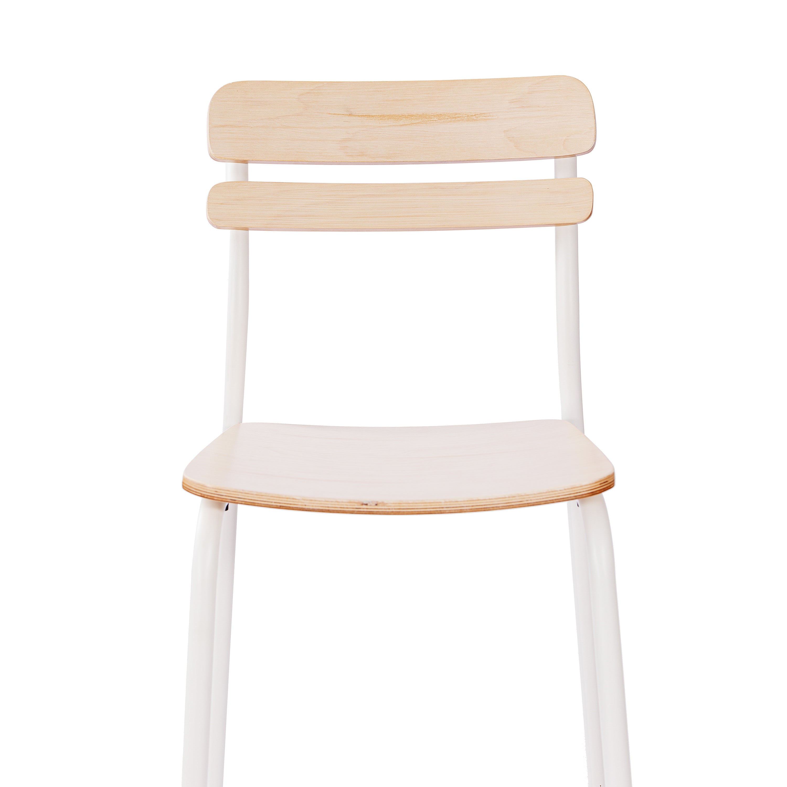 2 Pack Cyprus Commercial Grade Solid Wood Bar Stools with White Metal Frames and Antique White Finish