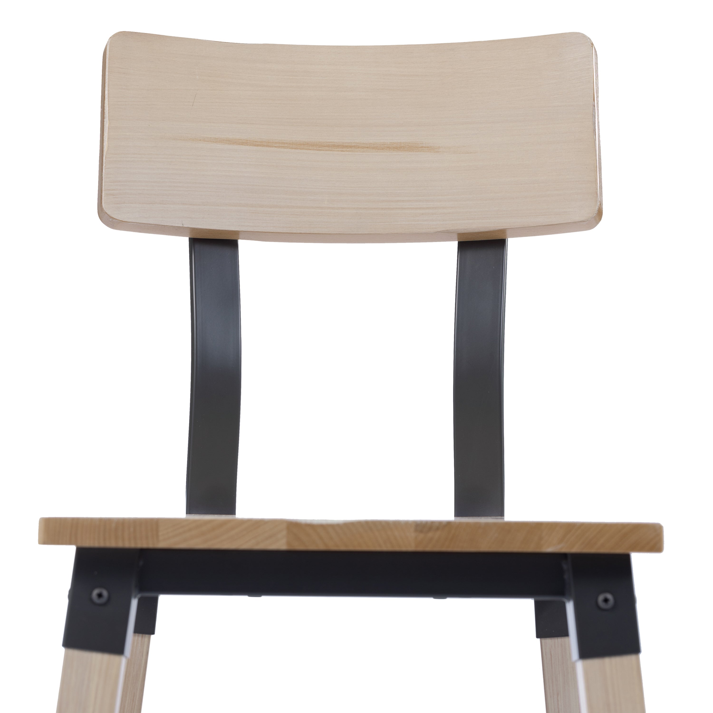Jackson 2 Pack Commercial Grade Rustic Antique White Industrial Wood Dining Chair