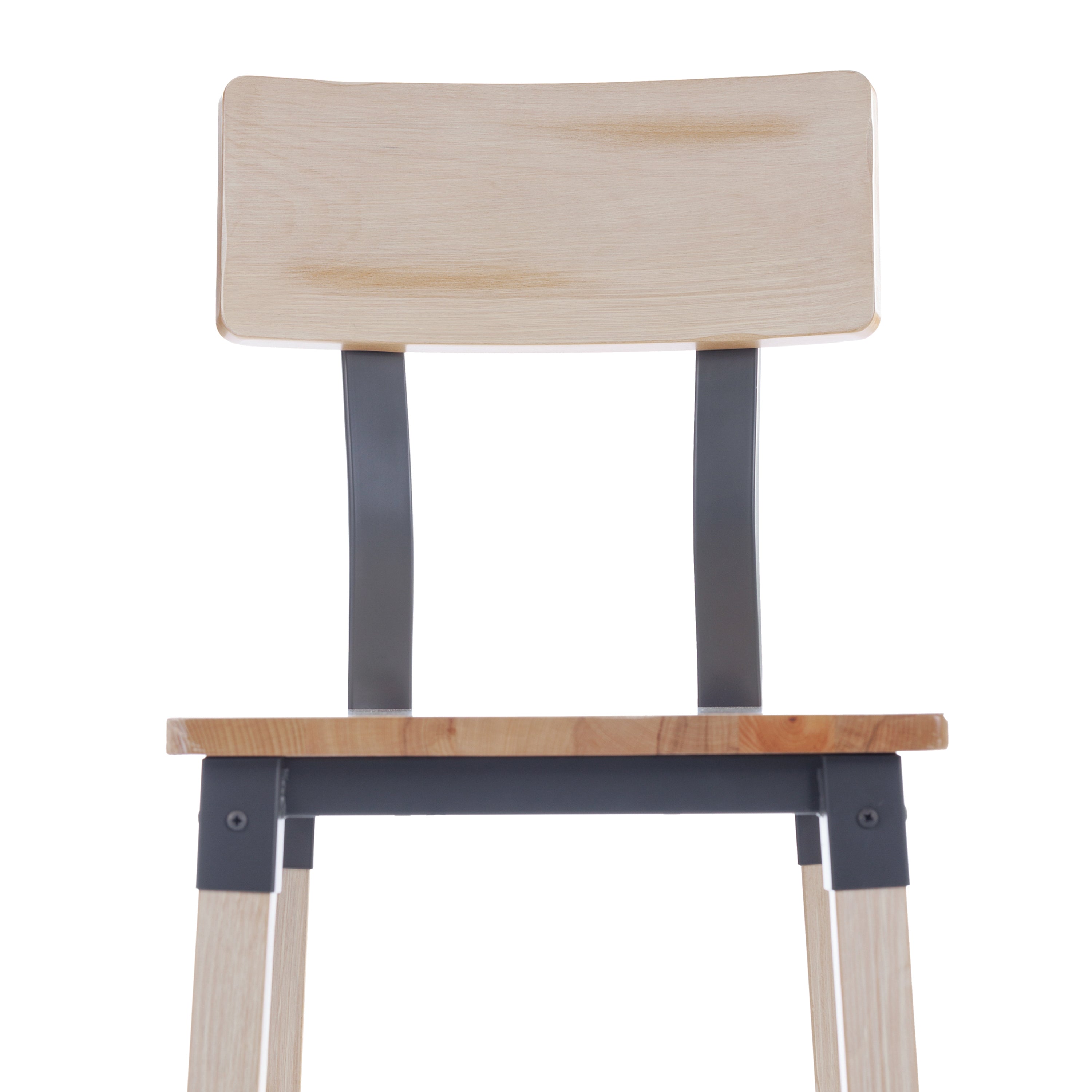 Jackson 2 Pack Commercial Grade Rustic Antique White Industrial Wood Dining Barstool
