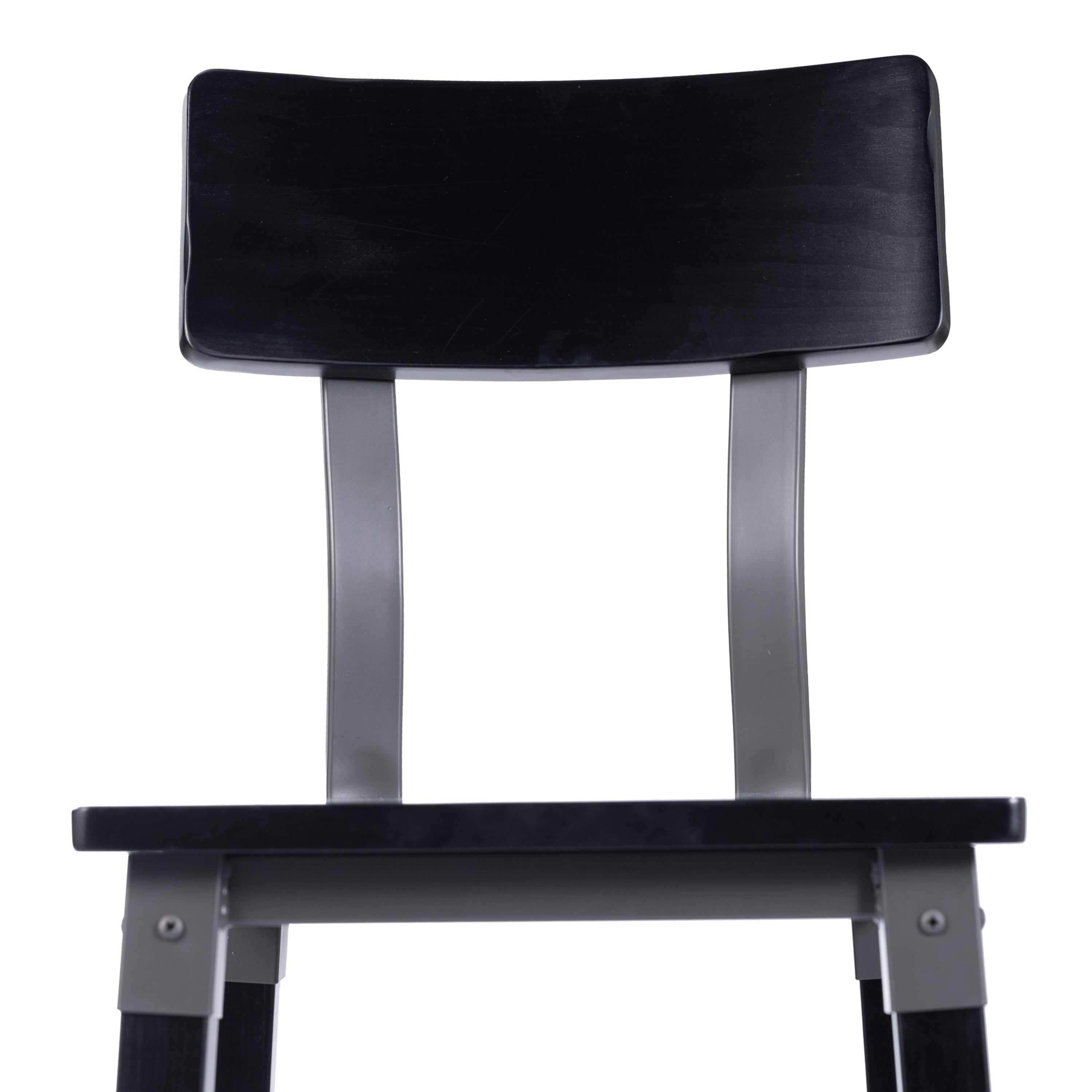 Jackson 2 Pack Commercial Grade Rustic Black Industrial Wood Dining Barstool